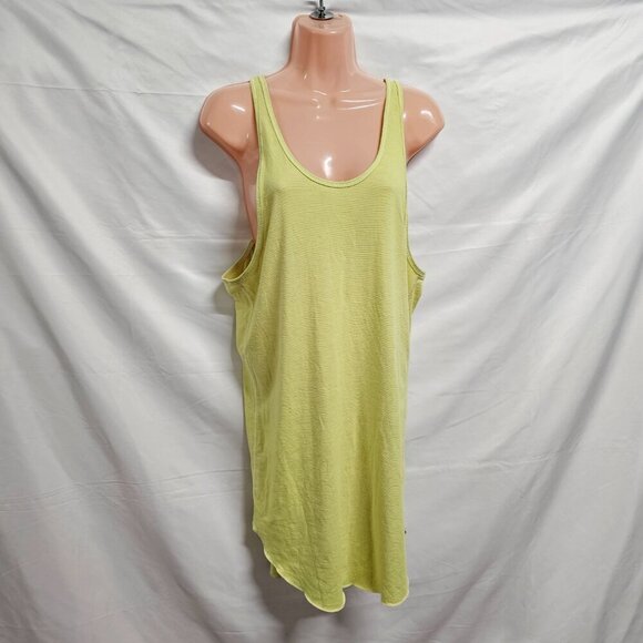 Lululemon Crossback Top Blouse Shirt Women Size 10 Green Neon - Picture 6 of 13